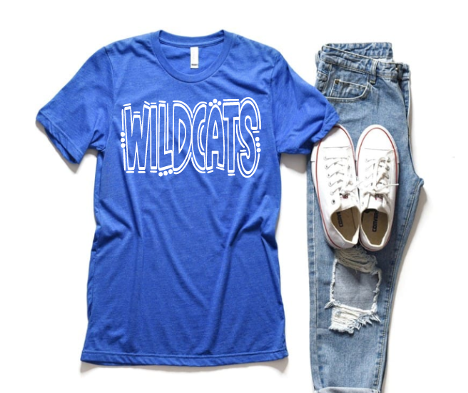 Wildcats Doodle Design Tshirt