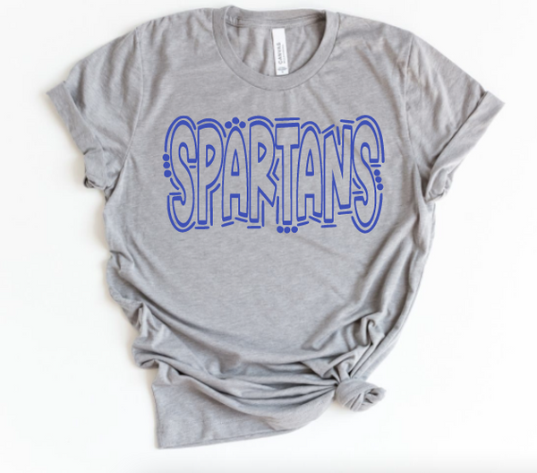 Spartans Doodle Design Tshirt